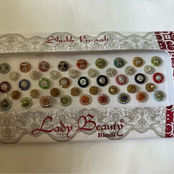 Jumbo Pack Round Multicolored Bindis, Forehead Gems, Body Jewels - Picture 7 of 11
